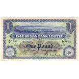 Isle of Man 1 Pound dated 24th August 1956, Assistant Manager handsigned, signed Cashin & Quirk,