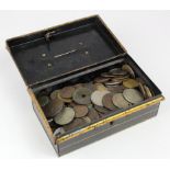 World Coins, a small cash tin full 18th-20thC.