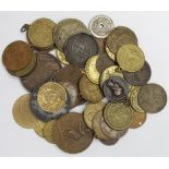 Tokens, Jetons & Medalets (45)17th to 20thC assortment.
