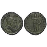 Caracalla colonial bronze of Serdica, Thrace of c.30mm., reverse:- Ares, nude, helmeted, round