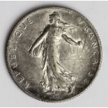 France silver 2 Francs 1908 EF
