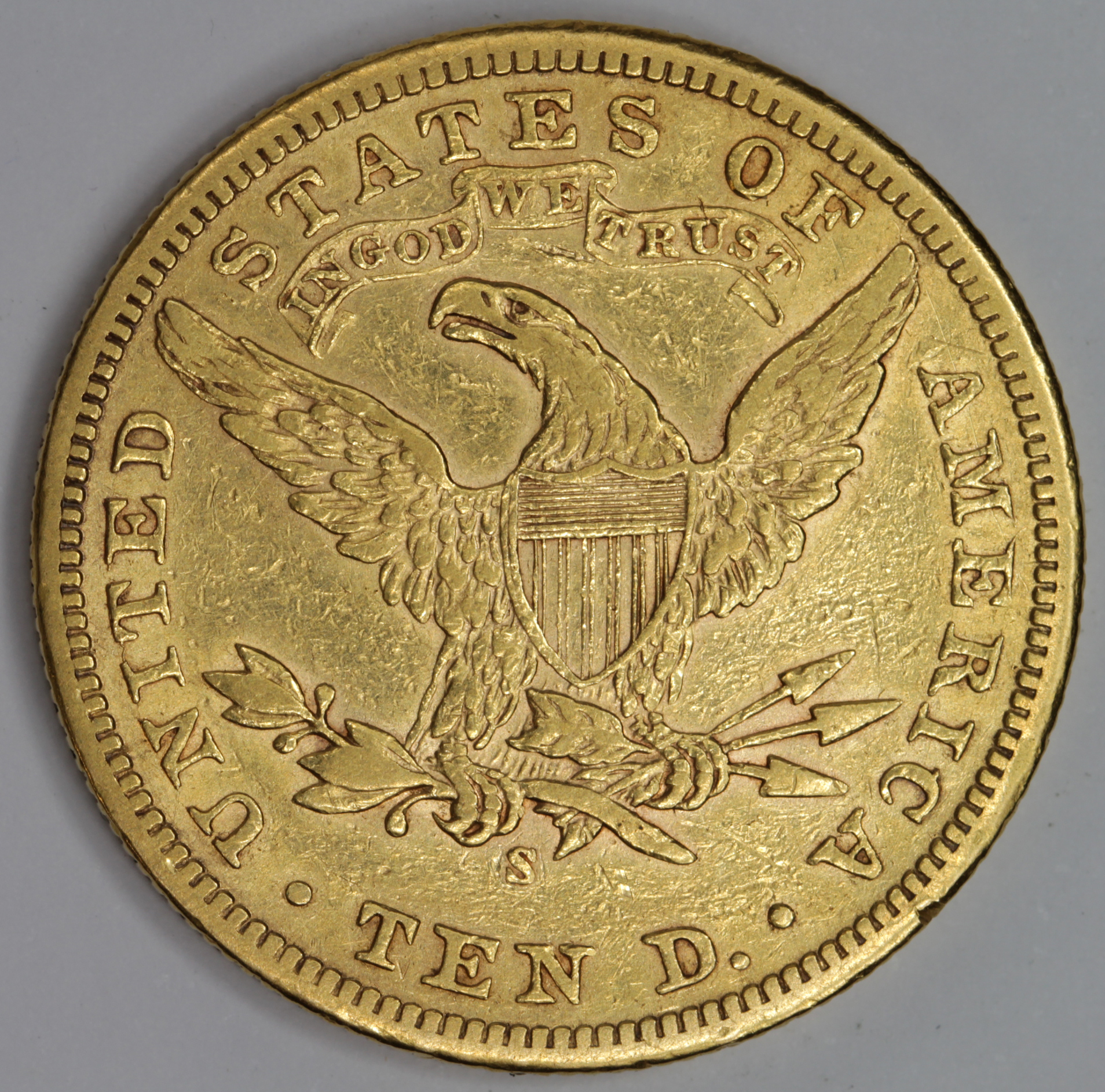 USA gold Ten Dollars 1902s aVF - Image 2 of 2