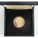 USA Commemorative Medalet, .500 gold, 18mm, 2.3g: George Washington / United States of America