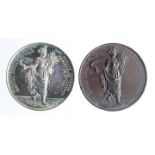 British Exhibition Medals (2) silver hallmarked 1903, and bronze: 'The Confectioners, Bakers and