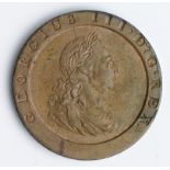 Penny 1797, 10 leaves, S.3777, EF trace lustre, light scratch.