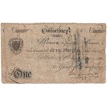 Goldsithney, Cornwall One Pound dated 1819 No.495 for Gundrys & Company, (Outing 833a) bankruptcy