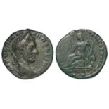 Macrinus Roman colonial bronze of Moesia Inferior, Nicopolis ad Istrum, reverse:- Youthful male