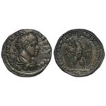 Severus Alexander colonial bronze of Moesis Inferior c.25mm., reverse:- Eagle standing front,