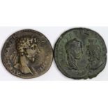 Lucius Verus Roman colonial bronze of Serdica, of c.25mm., reverse:- Tyche standing front, head