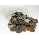 France, large quantity of mixed coins, 19th-20thC, silver noted.