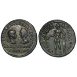 Gordian III and Tranquillina colonial bronze of Thrace, Anchialus of c.26mm., obverse:- Gordian