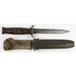 WW2 US M3 camillus fighting knife.