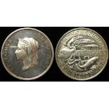 British Exhibition Medal, unmarked silver d.45mm, 46.7g: Queen Victoria, International Fisheries