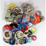 Badges - All Tin - (118-approx) - interesting varieties - Royalty, Petrol, Oil, Abba etc