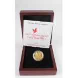 Australia $25 (Quarter ounce) 2018 "End of WW I" gold Proof FDC boxed as issued