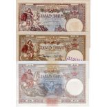 Yugoslavia (3), 1000 Dinara dated 30th November 1920, with blue overprint of Karageorge at centre,