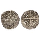 Edward I Penny, Durham Mint, Bishop Bec, S.1408, Class 9b1, star on breast, GF
