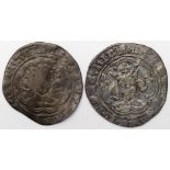 Edward III silver halfgroat, Transitional treaty period, 1361, London Mint, seven arches to