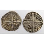 Edward I Pennies (2) London Mint: Mule Class 10a/9b nVF small chip, and Mule Class 10a/b/9b1 pothook