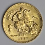 Sovereign 1931P, Perth Mint, Australia, S.4002, EF