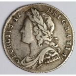Sixpence 1731 Roses and Plumes, Spink 3707, GF