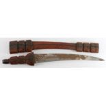 African unusual short sword, unknown origin, rusty blade, but would clean