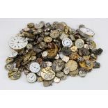 Tub of mainly wristwatch dials to include Tudor, Omega, Tissot etc.