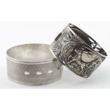 Bangles. Two bangles, comprising one silver hallmarked 'William Burwash & Richard Sibley, Chester