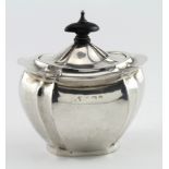 Small silver tea caddy, hallmarked Birmingham 1911. Weighs 4.5oz approx.