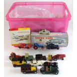 Diecast. A collection of approximately sixty diecast cars, vans, agricultural vehicles etc.,