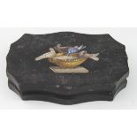 Grand Tour interest. An Italian micro mosaic paperweight depicting the Doves of Pliny, circa 19th