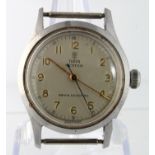 Gents stainless steel cased Tudor wristwatch case marked inside "Tudor 4453". Working when