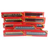 Railway interest. Eleven boxed Hornby OO gauge coaches (sold as seen)