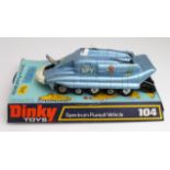 Dinky Toys, no. 104 'Spectrum Pursuit Vehicle', missing missile, contained in original packaging (