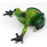 Tim Cotterill 'Frogman'. Limited edition bronze frog by Tim Cotterill, circa 2005, signed to base,