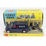 Corgi Toys, no. 448 'B.M.C. Mini Police Van with Tracker Dog, with original insert, handler & dog,