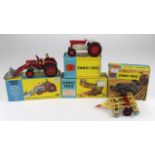 Corgi Toys. Four boxed Corgi Toys, comprising no. 50 (Massey Ferguson 65 Tractor); no. 69 (Massey