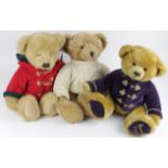 Harrods Teddy Bears. A group of three Harrods annual teddy bears, dated 2000, 2002 & 2003