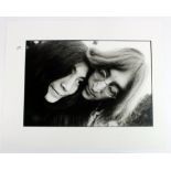 John Lennon and Yoko Ono, 16 x 20", limited edition 8/12, silver gelatin photograph, with Popperfoto