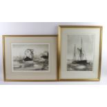 Local interest. A signed and dated 'Artist's Proof' Etching of Tide Mill, Woodbridge 1979 and a