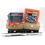 Railway interest. A colection of OO gauge rolling stock, buildings, accessories, track, etc. (sold