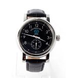 Gents Collings & Heal automatic wristwatch (made in Belfast) The black dial with white arabic