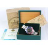 Gents stainless steel cased Rolex Oyster Perpetual GMT-Master wristwatch circa 1980/81. The black