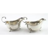 Two silver sauce boats, made by Brook and Son of Edinburgh, also bear Sheffield hallmarks for 1911