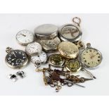Assortment of mixed mainly gents pocket watches to include military issue, silver issues etc.