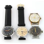 Four Russian wristwatches. All manual wind and working when catalogued