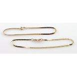 Two 14ct Gold Bracelets weight 3.3g