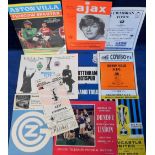 Football programmes, a collection of approx 75 European games, various competitions, all involving