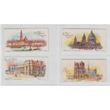 Cigarette cards, Smith's, A Tour Round the World (Script back), four cards, nos 22, 23, 27 & 38 (vg)