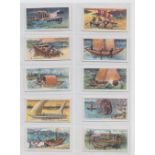 Cigarette cards, Cope's, Boats of the World (set, 50 cards) (a few backs with slight age toning, gd)